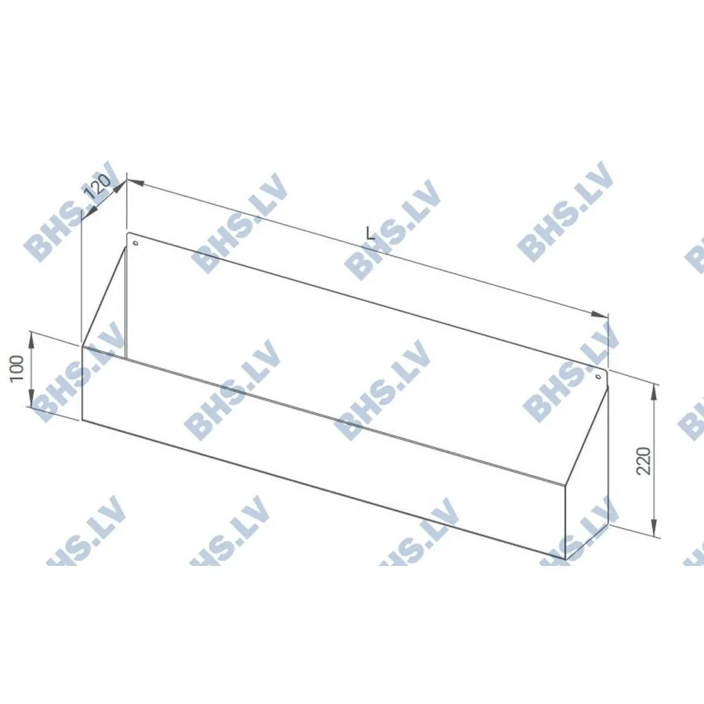 Wall-mounted bottle rack Novameta Z-MSR1-70/12/22