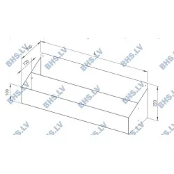 Wall-mounted double bottle rack Novameta Z-MSR2-50/24/22