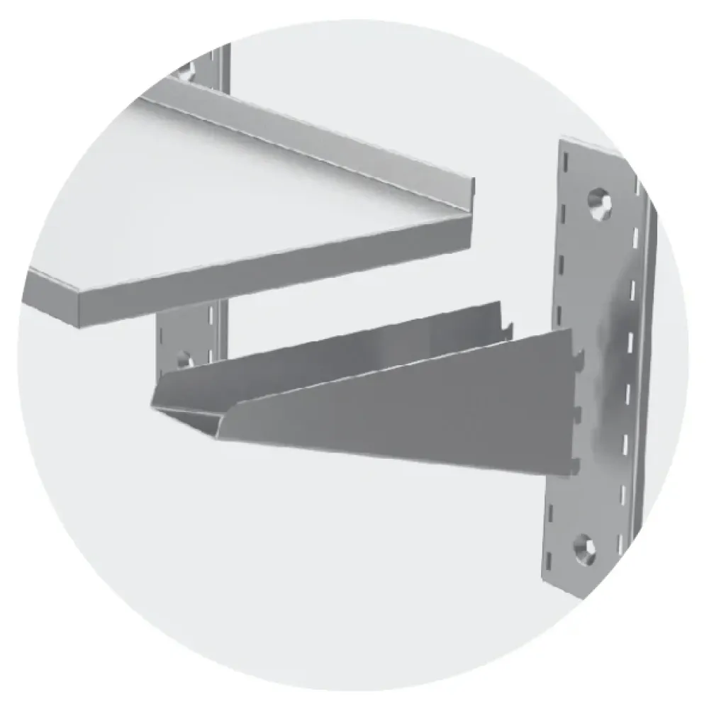 Stainless steel shelf fitting Novameta LSI-00.03