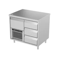 Refrigerated table with lifting mechanism Novameta FPR-E121-114/70/90