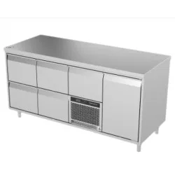 Refrigerated table with lifting mechanism Novameta FPR-E335-192/70/90