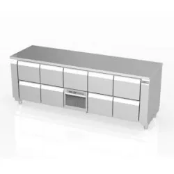 Refrigerated table with lifting mechanism Novameta FPR-E414-233/70/90