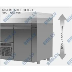 Refrigerated table with lifting mechanism Novameta FPR-E424-233/70/90