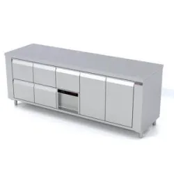 Refrigerated table with lifting mechanism Novameta BHS-FPR-E437-233/70/90
