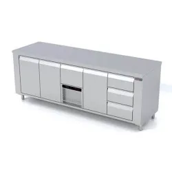 Refrigerated table with lifting mechanism Novameta FPR-E444-233/70/90