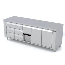 Refrigerated table with lifting mechanism Novameta FPR-E447-233/70/90