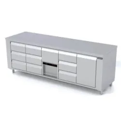 Refrigerated table with lifting mechanism Novameta FPR-E449-233/70/90