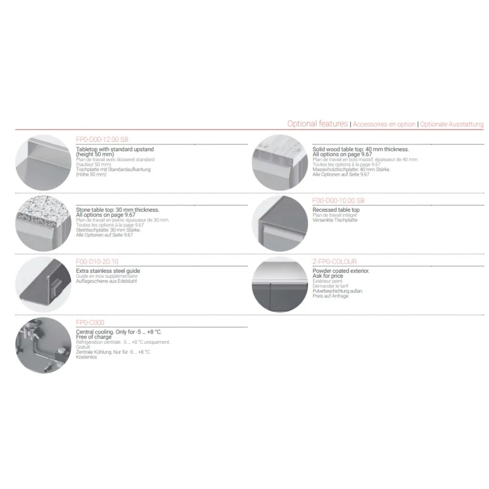 Refrigerated Table for Pastry Trays Novameta FP0-E206-146/70/90