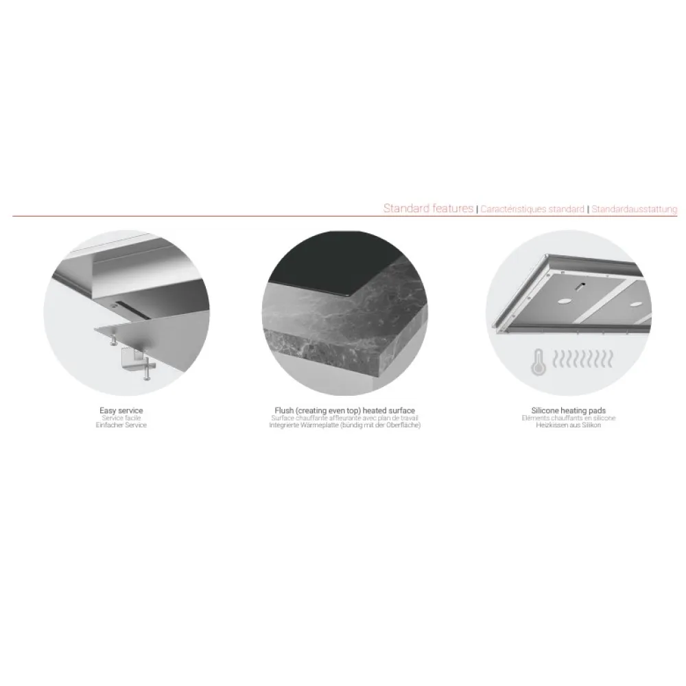 Hot drop-in surface Novameta Z-UWPS5-FLUSH-161/51/12