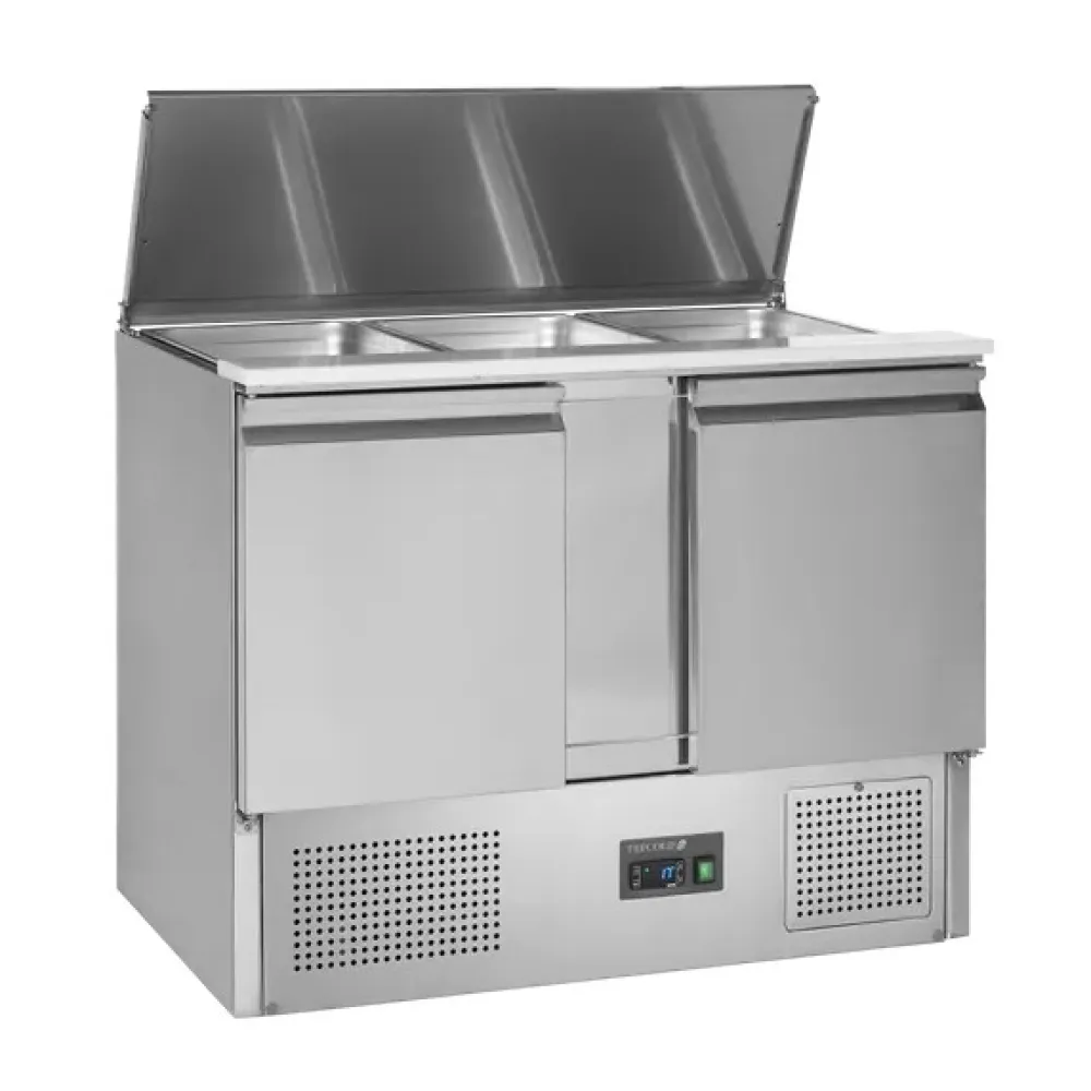 Counter refrigerator table without drawers TEFCOLD SA1045