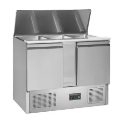 Counter refrigerator table without drawers TEFCOLD SA1045