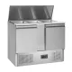 Counter refrigerator table without drawers TEFCOLD SA1045