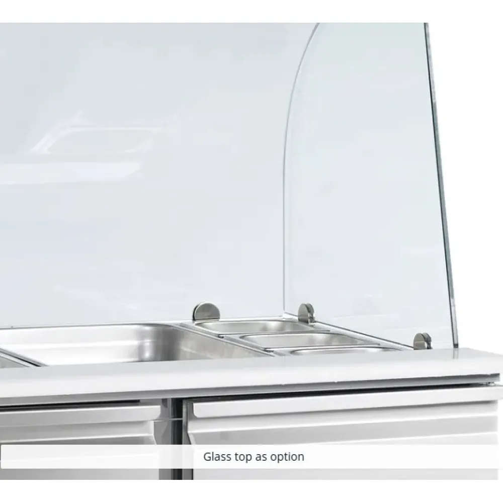 Counter refrigerator table without drawers TEFCOLD SA1045