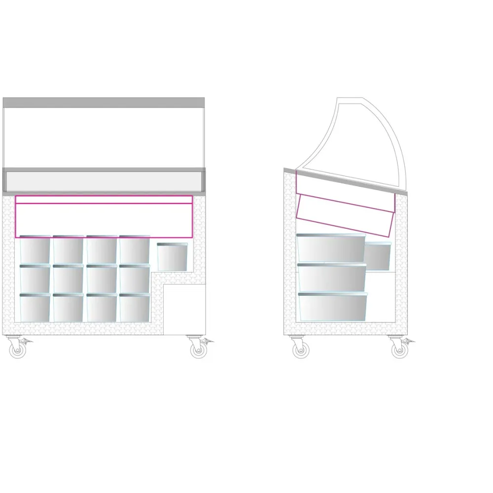 Ice Cream Display Cabinet TEFCOLD IC302SCE-SO