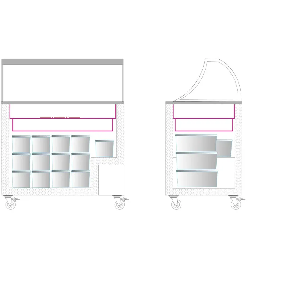 Ice Cream Display Cabinet TEFCOLD IC402SCE-SO