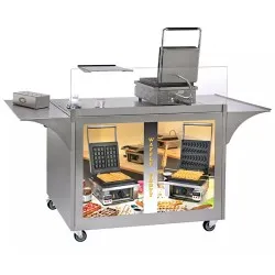 Serving and retail trolley Roller-grill MG-02