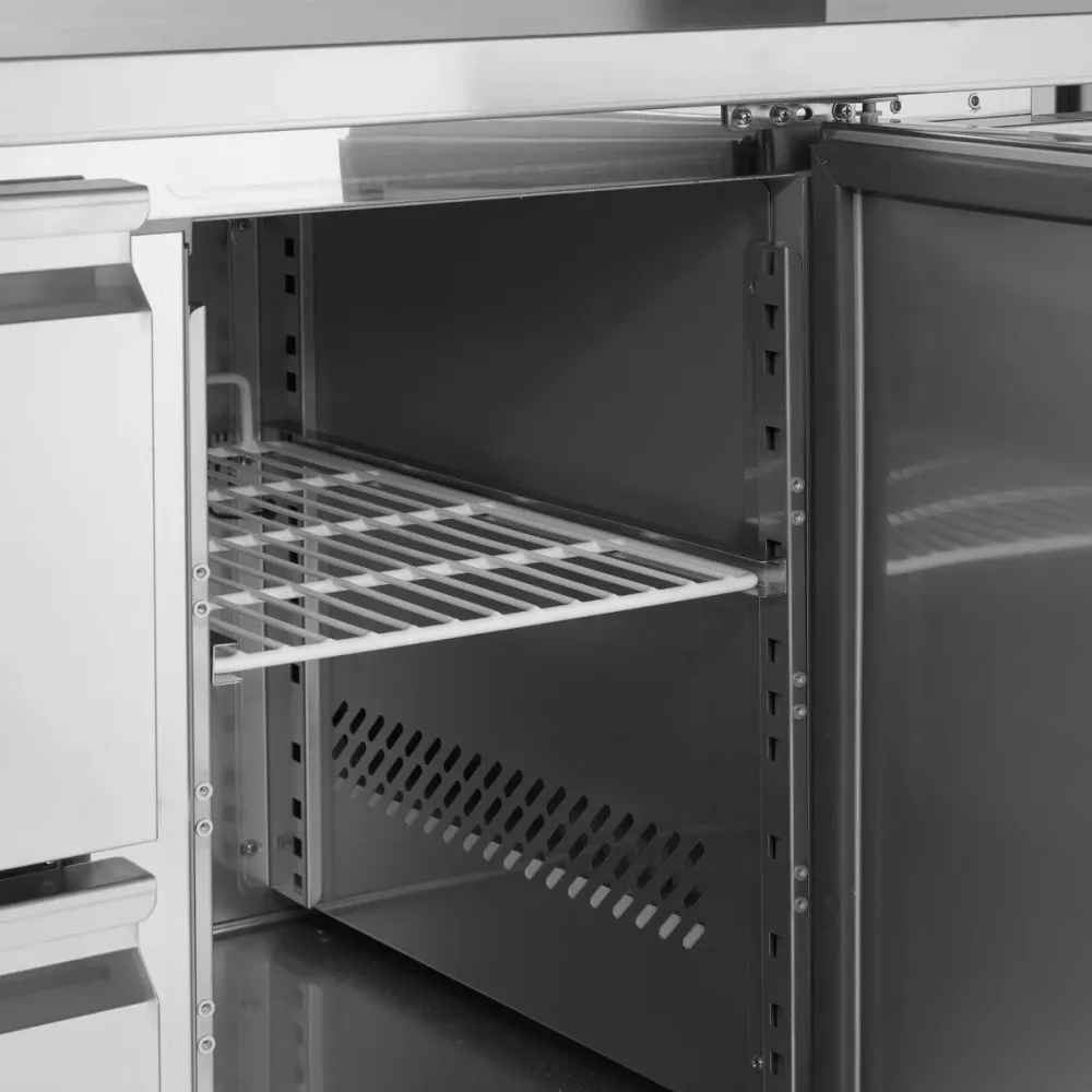 Counter refrigerator table without drawers TEFCOLD CK7210X1