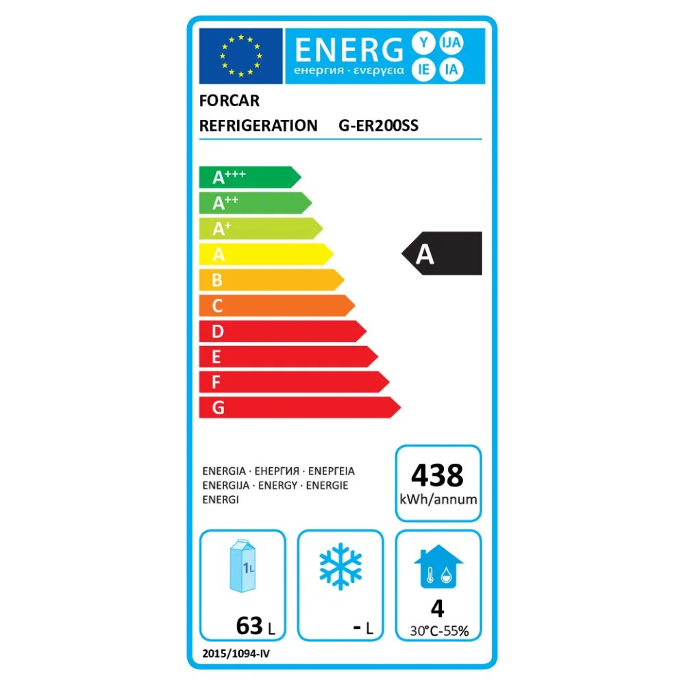 Refrigerator FORCAR G-ER200SS