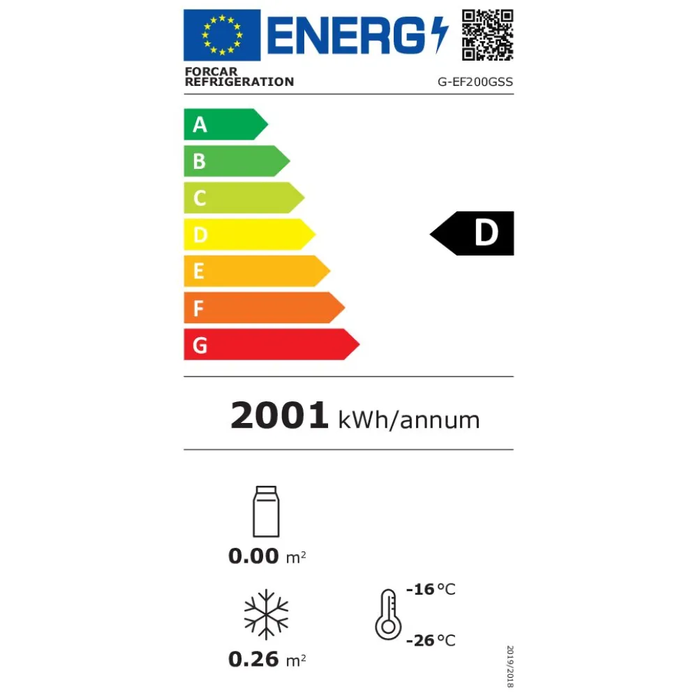 Freezer FORCAR G-EF200GSS