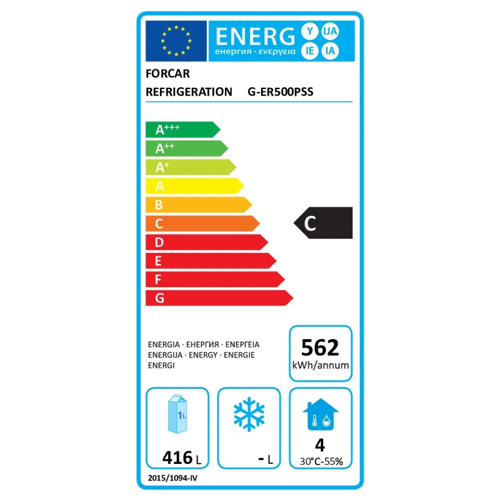 Refrigerator FORCAR G-ER500PSS
