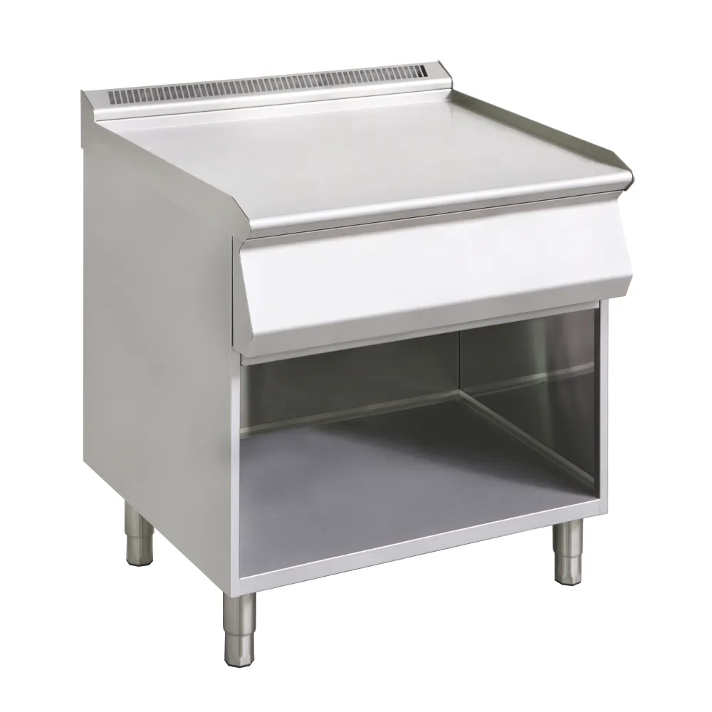 Stainless steel table without shelf BHS-G GN0100-080EV+S02