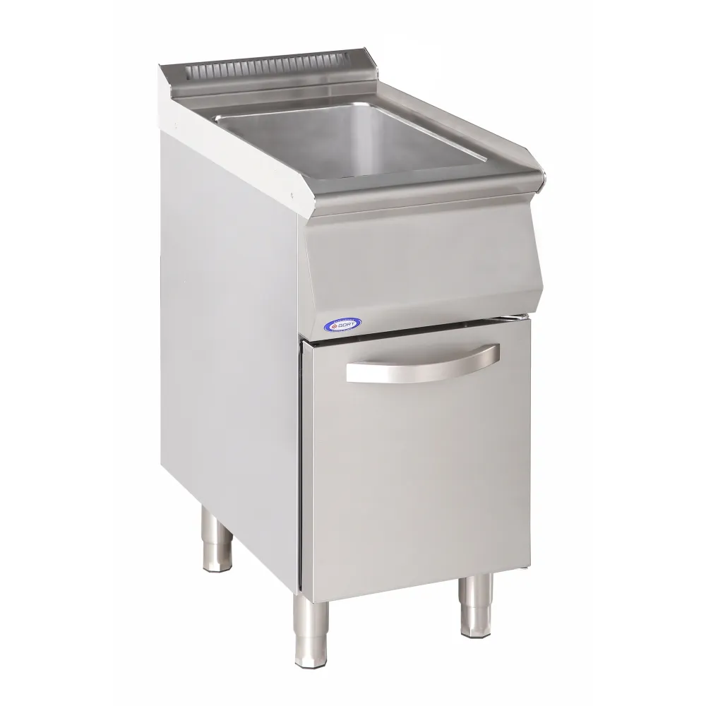 Stainless steel table with door BHS-G GN0300-040EV+S03