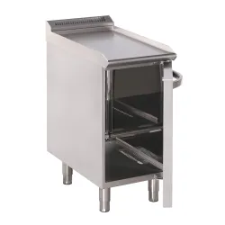 Stainless steel table with door BHS-G GN0130-040EV+S03