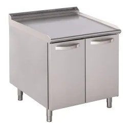 Stainless steel table with door BHS-G GN0130-080GV+S05
