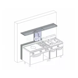 Hardware and accessory for heated counter BHS-G GZ0200-160BV