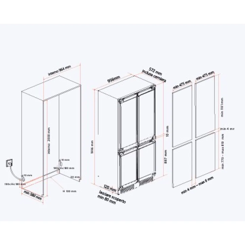 Refrigeration equipment ILVE R96BICD