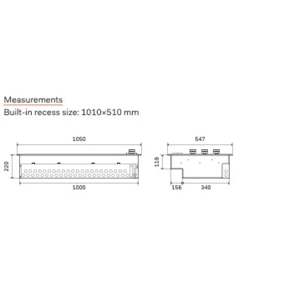 Gas burner for paella pan ILVE HBBQ100