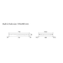 Induction hob ILVE HCBI754TC