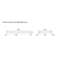 Induction hob ILVE HCBI906TC