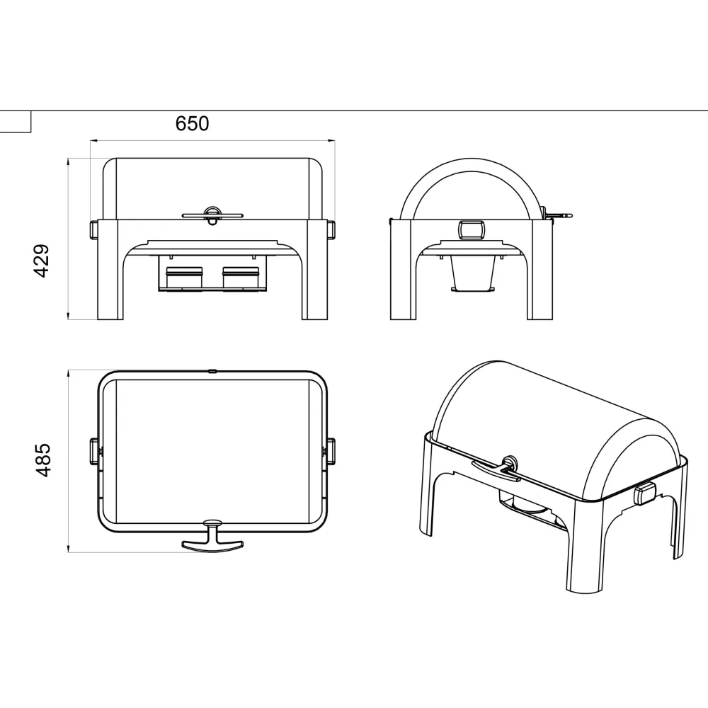 Chafing dish FORCAR CD6502