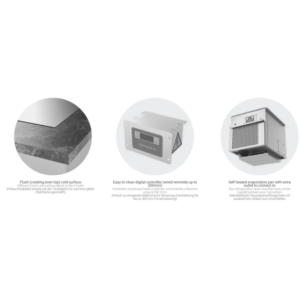 Cold drop-in surface Novameta Z-UCP6-FLUSH-193/51/48