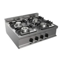 Tabletop gas hob CASTA E7/CUPG4BB.2M2G
