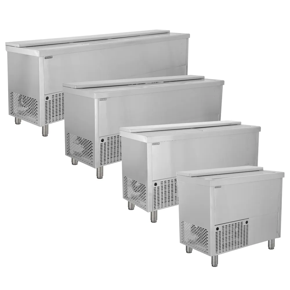 Refrigerated counter for crates and bottles TEFCOLD BHC250X1