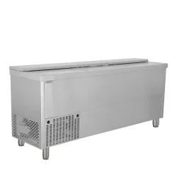 Refrigerated counter for crates and bottles TEFCOLD BHC200X1