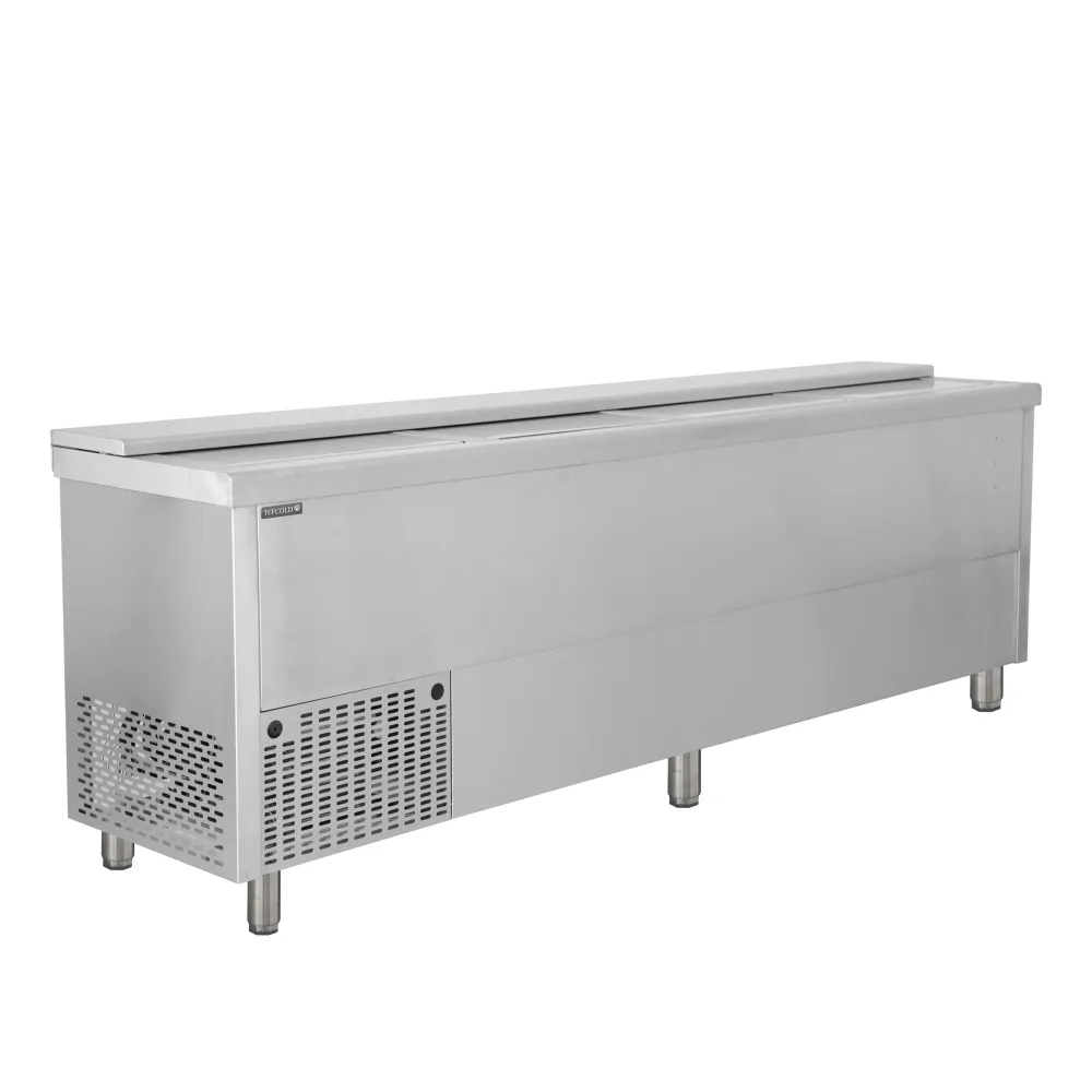 Refrigerated counter for crates and bottles TEFCOLD BHC250X1