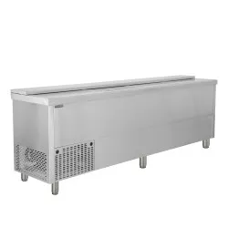 Refrigerated counter for crates and bottles TEFCOLD BHC250X1