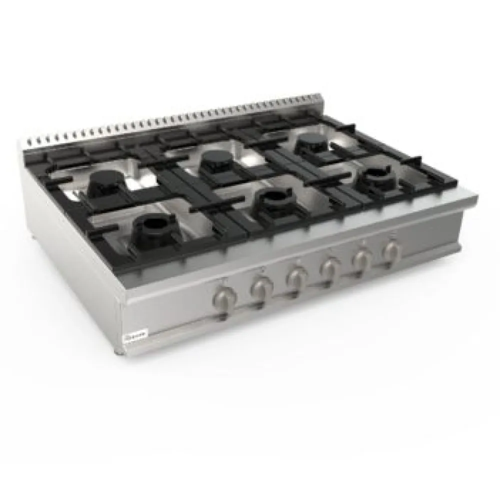 Tabletop gas hob CASTA LQ/CUG6BB.6G