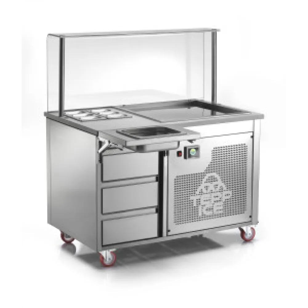 Teppanyaki and refrigeration station CASTA TPICE1200
