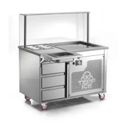 Teppanyaki and refrigeration station CASTA TPICE1200