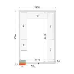 Cold room panel TEFCOLD 44086