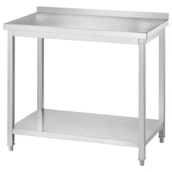 Stainless steel worktable with shelf GREDIL 671266