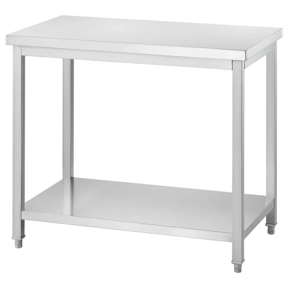 Central stainless steel table with shelf GREDIL 676286