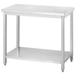 Central stainless steel table with shelf GREDIL 676366