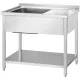 Stainless steel table with sink and shelf GREDIL 674126
