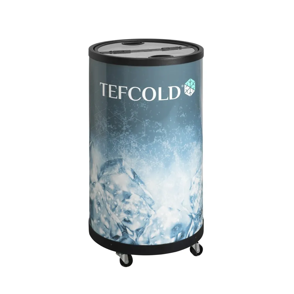 Cylindrical can display cabinet TEFCOLD BTA54-B1