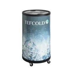 Cylindrical can display cabinet TEFCOLD BTA54-B1